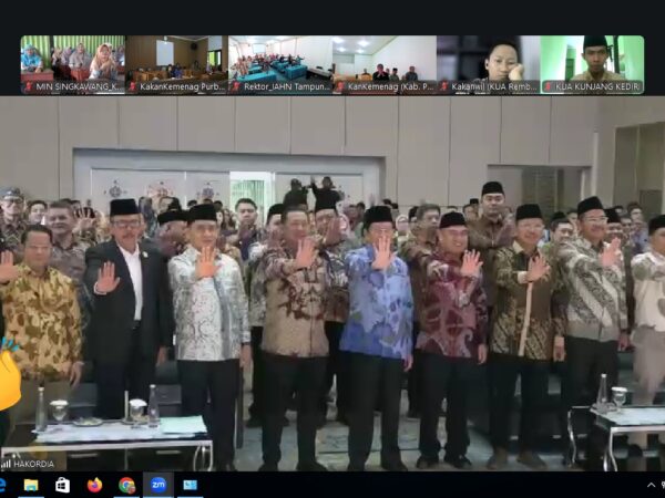 MIN Singkawang Ikuti HAKKORDIA via zoom metting