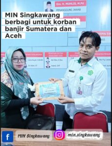 Min Singkawang berbagi untuk korban banjir Sumatera dan Aceh